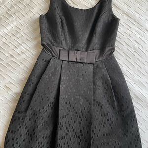 Black Sleeveless Dress with Bow